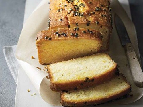 Passion Fruit Drizzle Cake