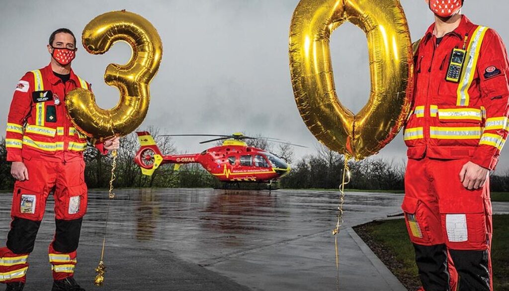 Midlands Air Ambulance Charity celebrates 30 years of lifesaving service