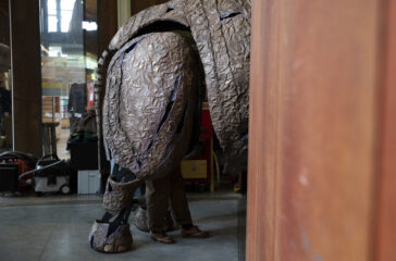 ELEPHANT ARRIVAL STRATFORD UPON AVON