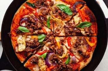 BBQ California Walnut ‘Meat’ Pizza by So Vegan