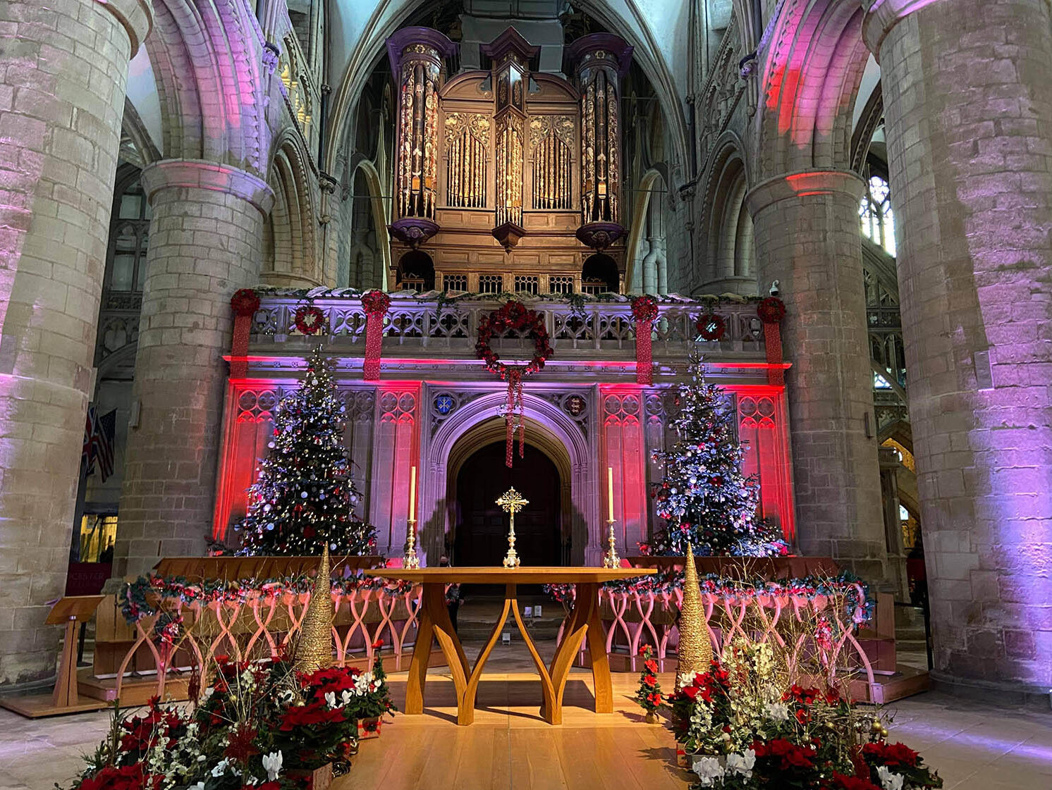 Cathedral Nave at Christmas