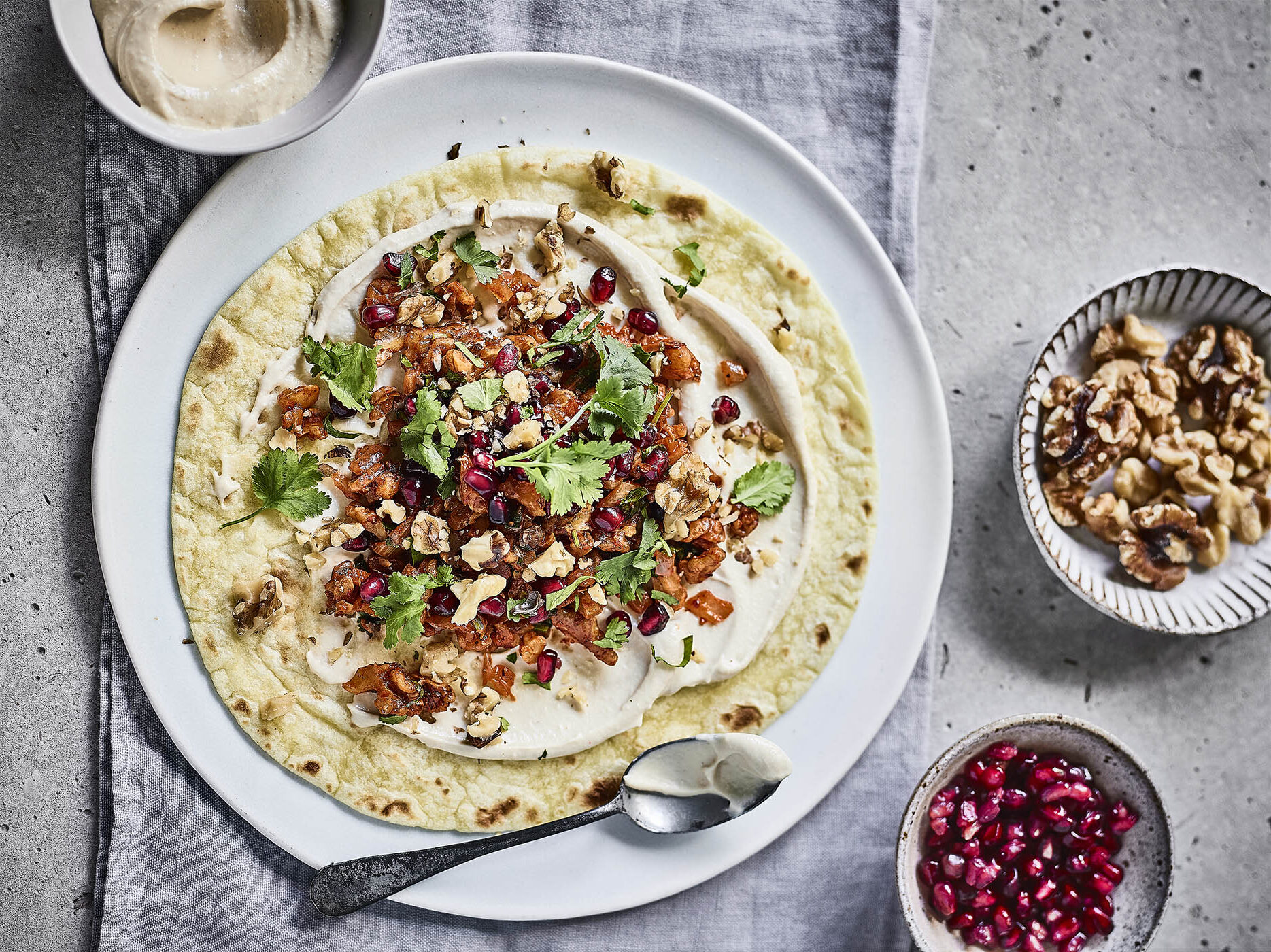 Moroccan Minced Walnut Flatbreads - high res
