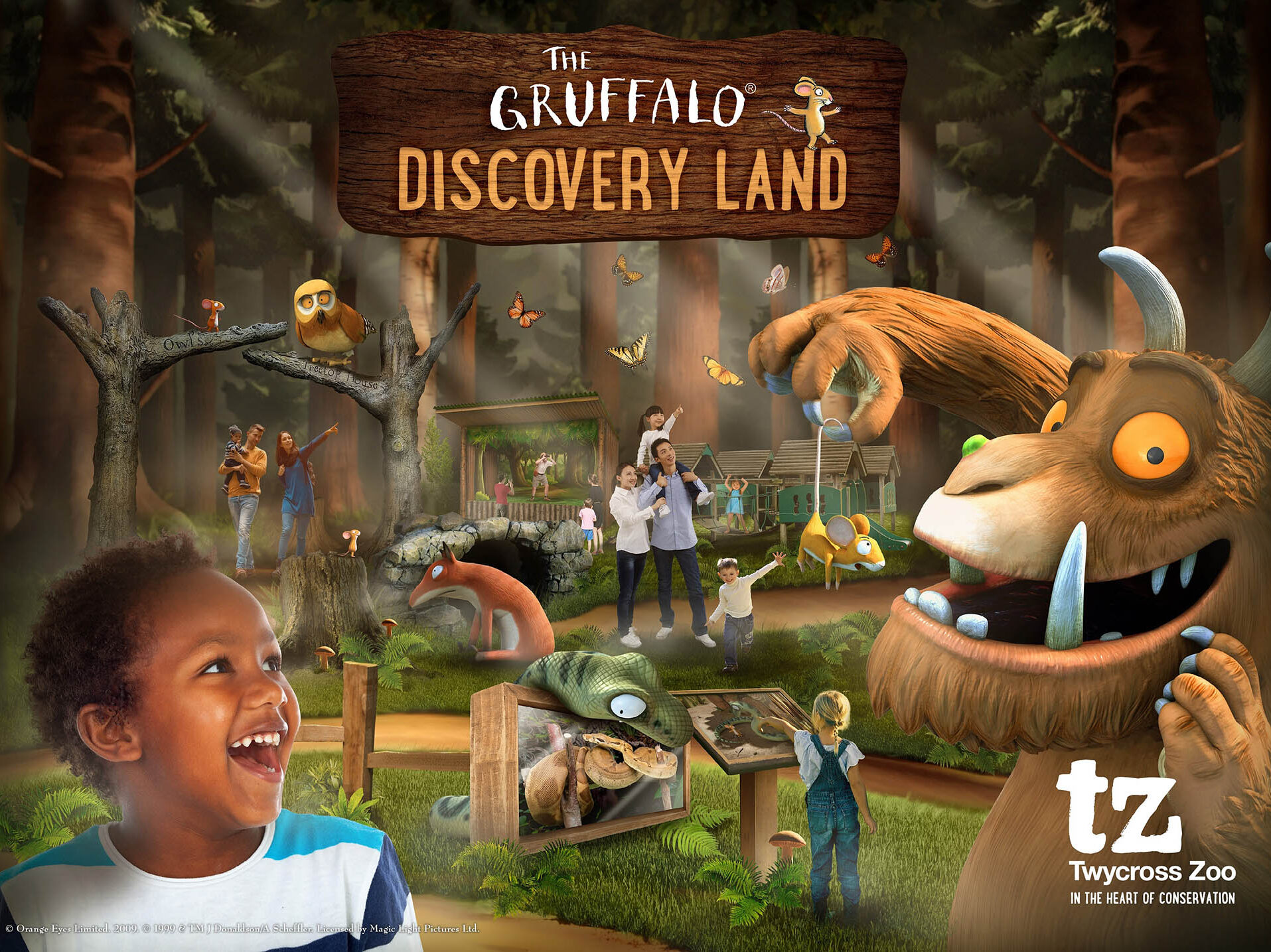 Gruffalo Discovery Land at Twycross Zoo