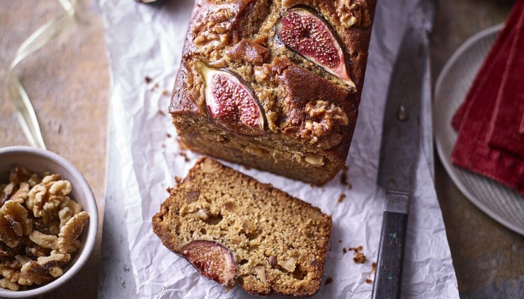 Californian Walnuts_ GINGER WALNUT & FIG LOAF CAKE_75480