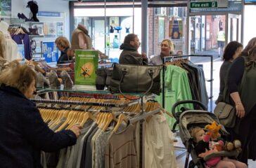 Customers browsing at the new Portishead GWAAC shop